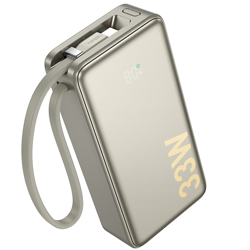 Портативное ЗУ Power Bank Hoco Q27A Jewel 22.5W+PD33W 10000 mAh (Titanium gold)