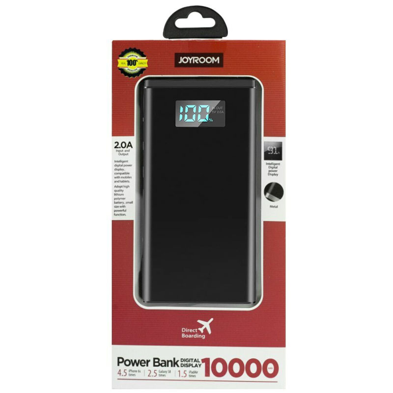 Портативное зарядное устройство Power Bank Joyroom D-M190 10000 mAh Черный в магазине onecase.com.ua