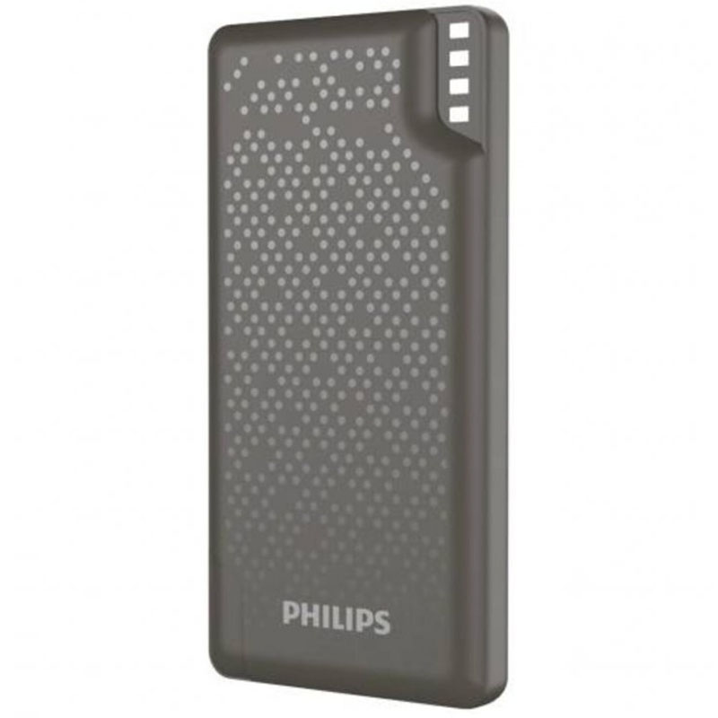 Портативное зарядное устройство Powerbank Philips Display 10000 mAh 12W (DLP2010N/62) (Серый)