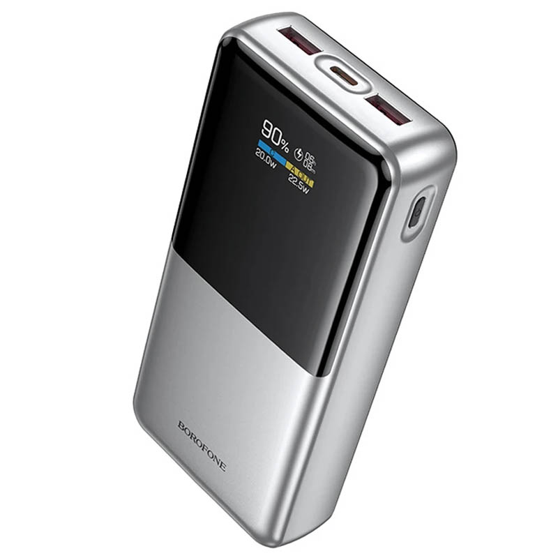 Портативное ЗУ Power Bank BOROFONE BJ75A Foinse 22.5W+PD20W with display 20000 mAh (Silver)