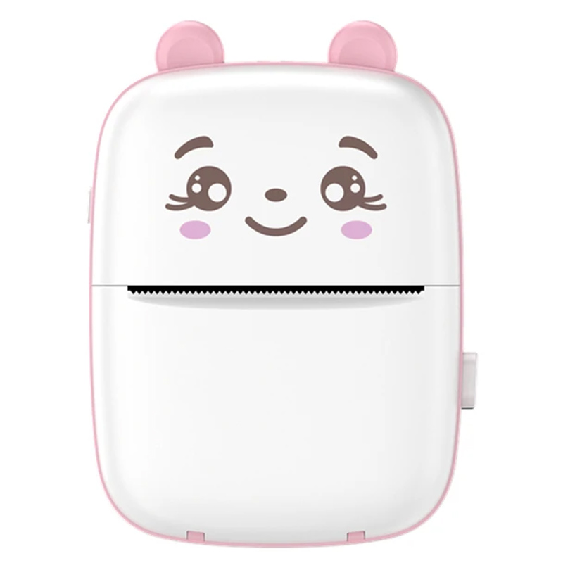 Портативный детский термопринтер Mini А8С (Розовый)