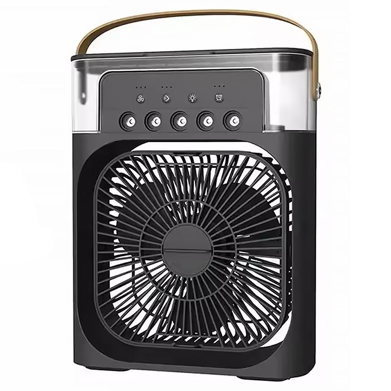 Портативный вентилятор Mini Cool Fan с распылительным охлаждением (Black)