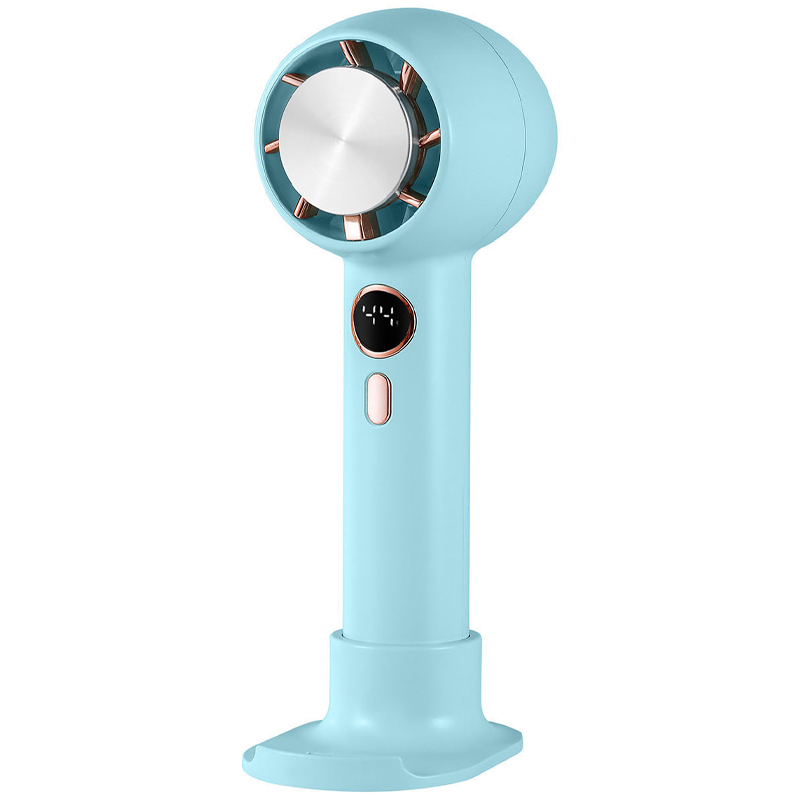 Портативный вентилятор YL007 with Display с подставкой для телефона 2000mAh (Blue)