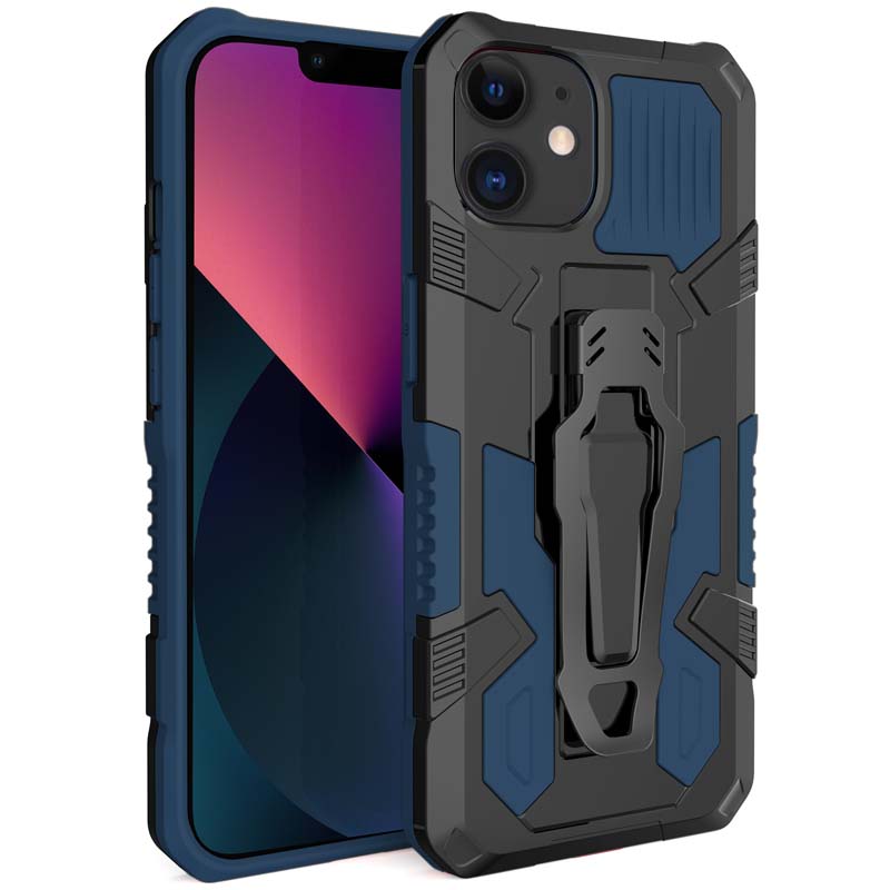 Противоударный чехол Defender Clip для Apple iPhone 11 (6.1") (Blue)