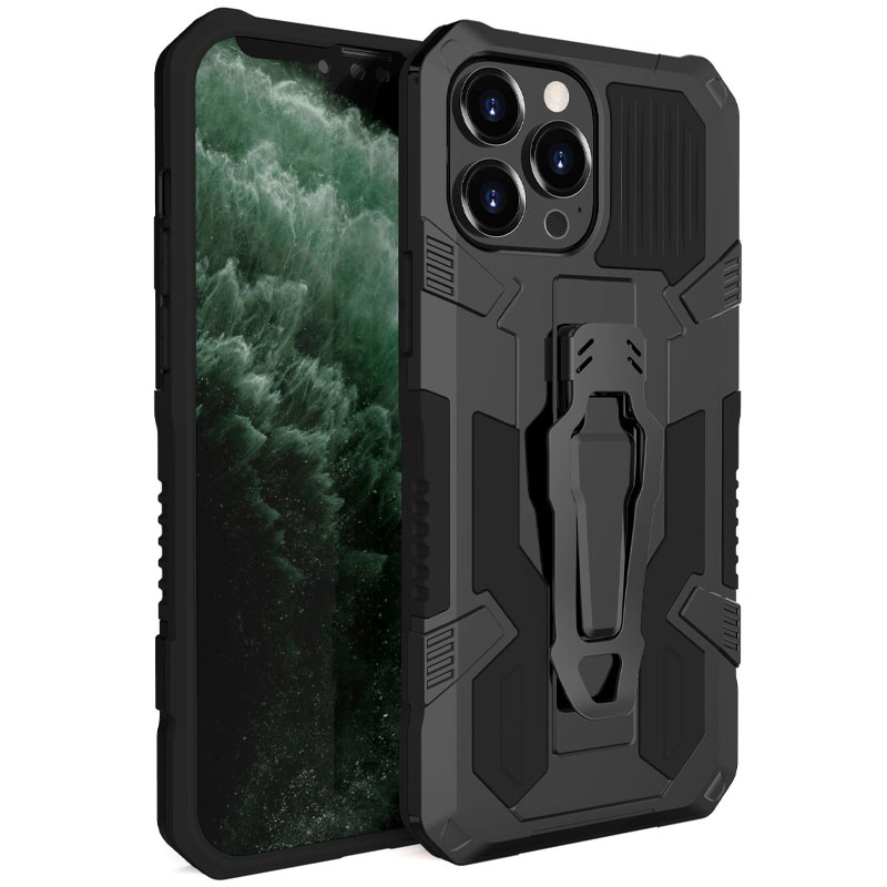 Протиударний чохол Defender Clip для Apple iPhone 12 Pro Max (Black)