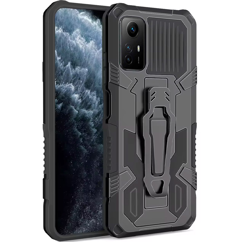 Противоударный чехол Defender Clip для Xiaomi Redmi Note 12S (Black)