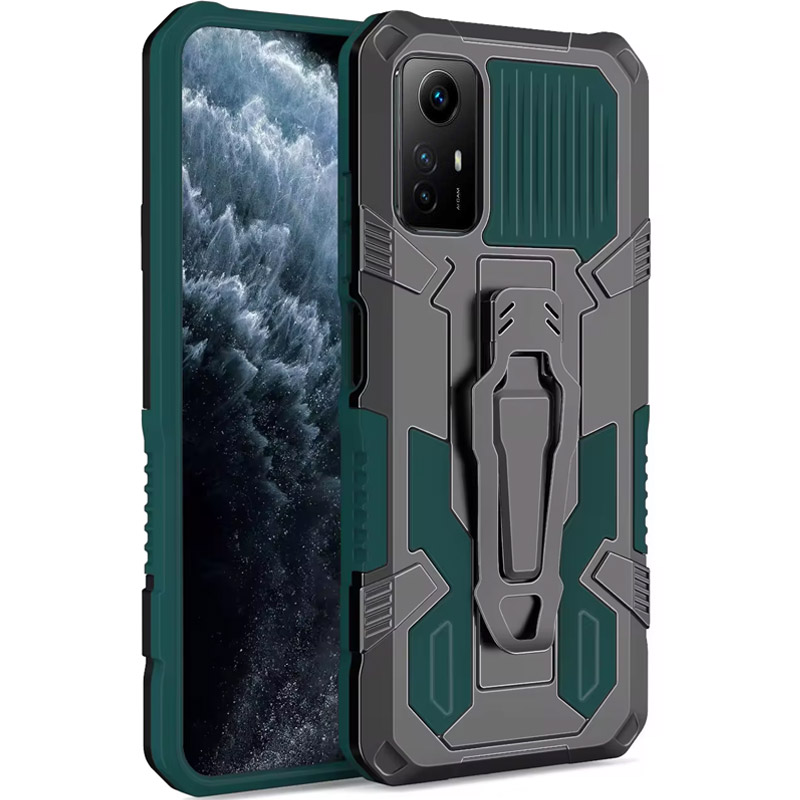 Противоударный чехол Defender Clip для Xiaomi Redmi Note 12S (Green)