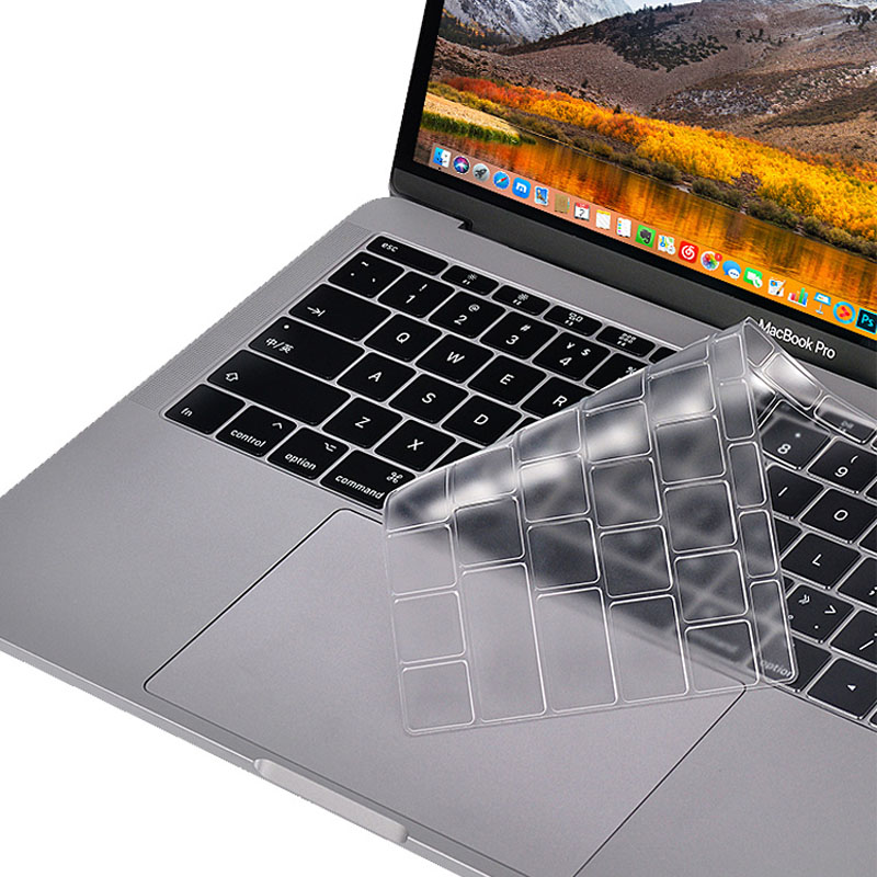 Силиконовая накладка на клавиатуру для Apple MacBook Air 13 (2018) (A1932) (Прозрачный)