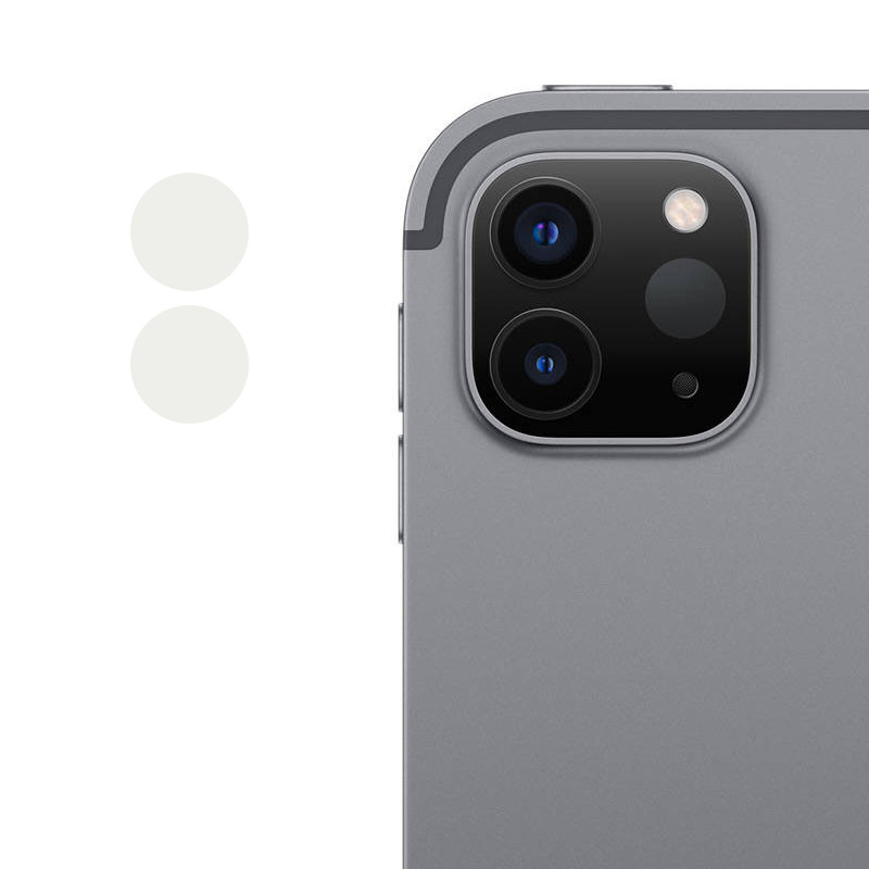 Гибкое защитное стекло 0.18mm на камеру (тех.пак) для Apple iPad Pro 11" / Pro 12.9" (2020) (2021) (Прозрачный)
