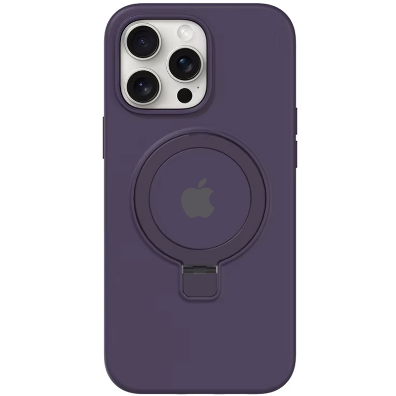 Чохол Silicone Case Full Protective with Ring для Apple iPhone 14 Pro (6.1") (Purple)