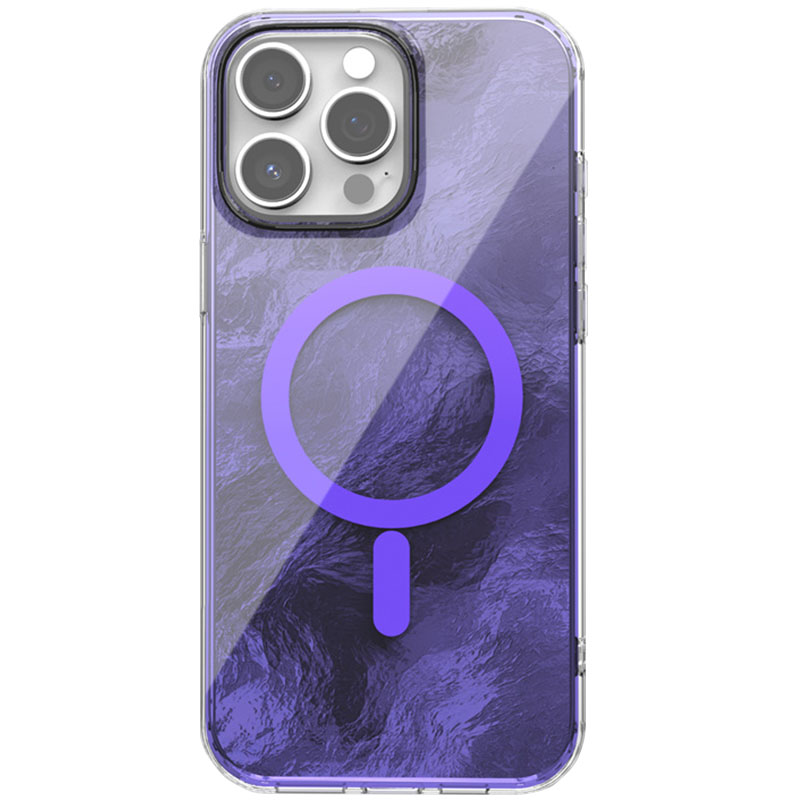 Чехол TPU Shiny Mountain (MagFit) для Apple iPhone 15 Pro Max (6.7") (Purple)