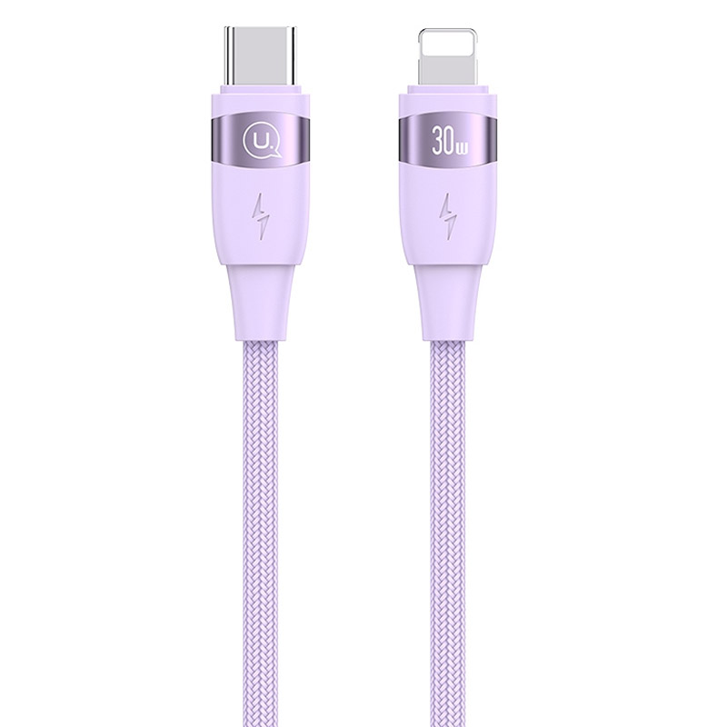 Дата кабель Usams US-SJ635 U85 Type-C to Lightning 30W (2m) (Purple)