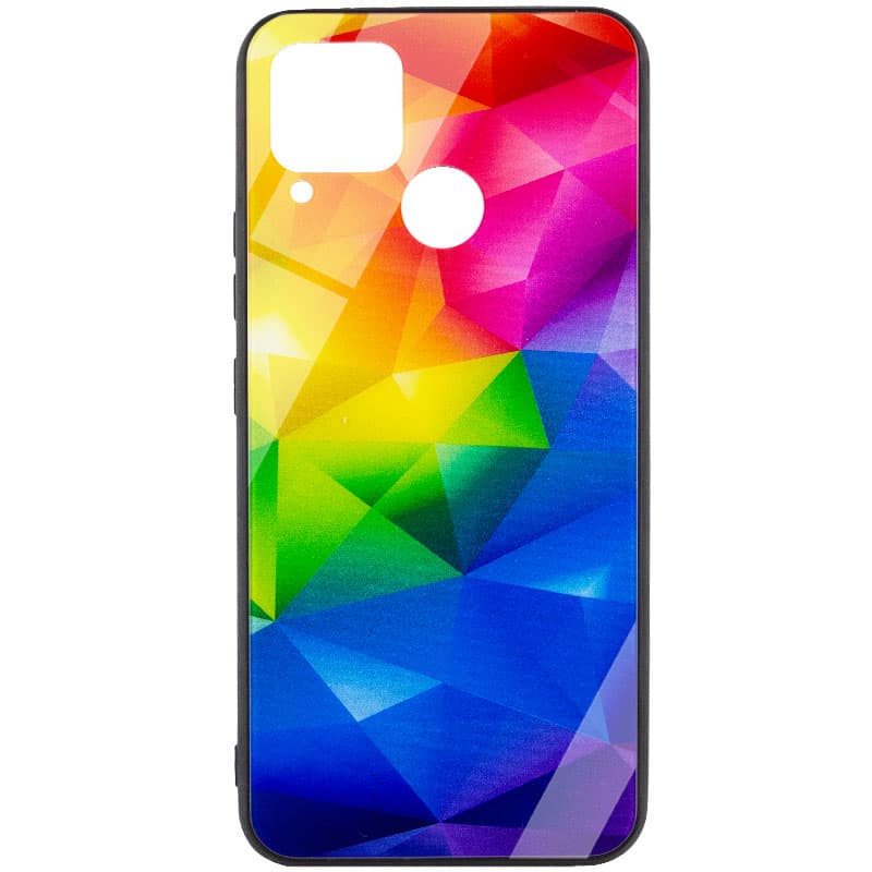 TPU+Glass чехол Diversity для Realme C15 / C12 (Rainbow)