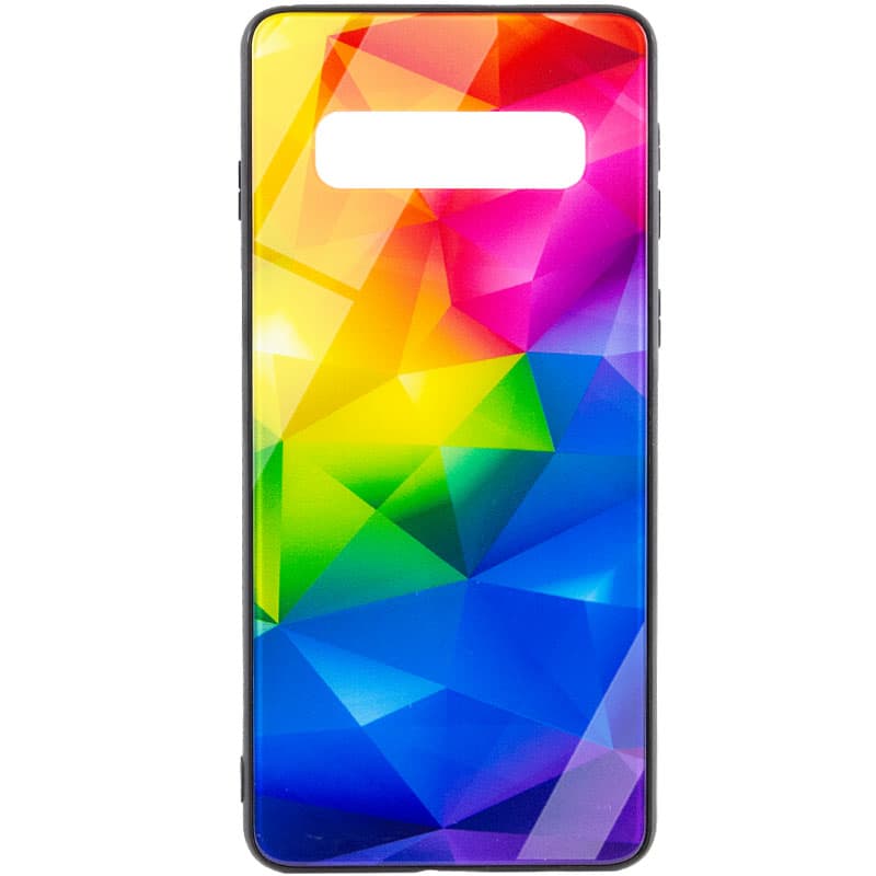 Фото TPU+Glass чехол Diversity для Samsung Galaxy S10+ Rainbow на onecase.com.ua