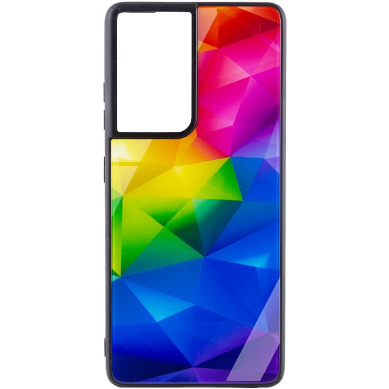 TPU+Glass чохол Diversity для Samsung Galaxy S21 Ultra (Rainbow)