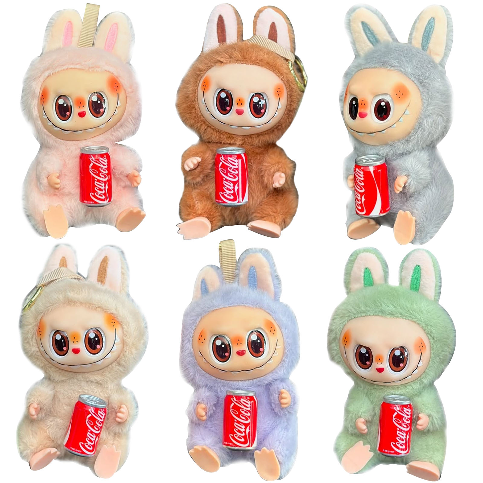 Игрушка - брелок Labubu monsters Pop Mart Big model Coca-Cola Colab (Random color)