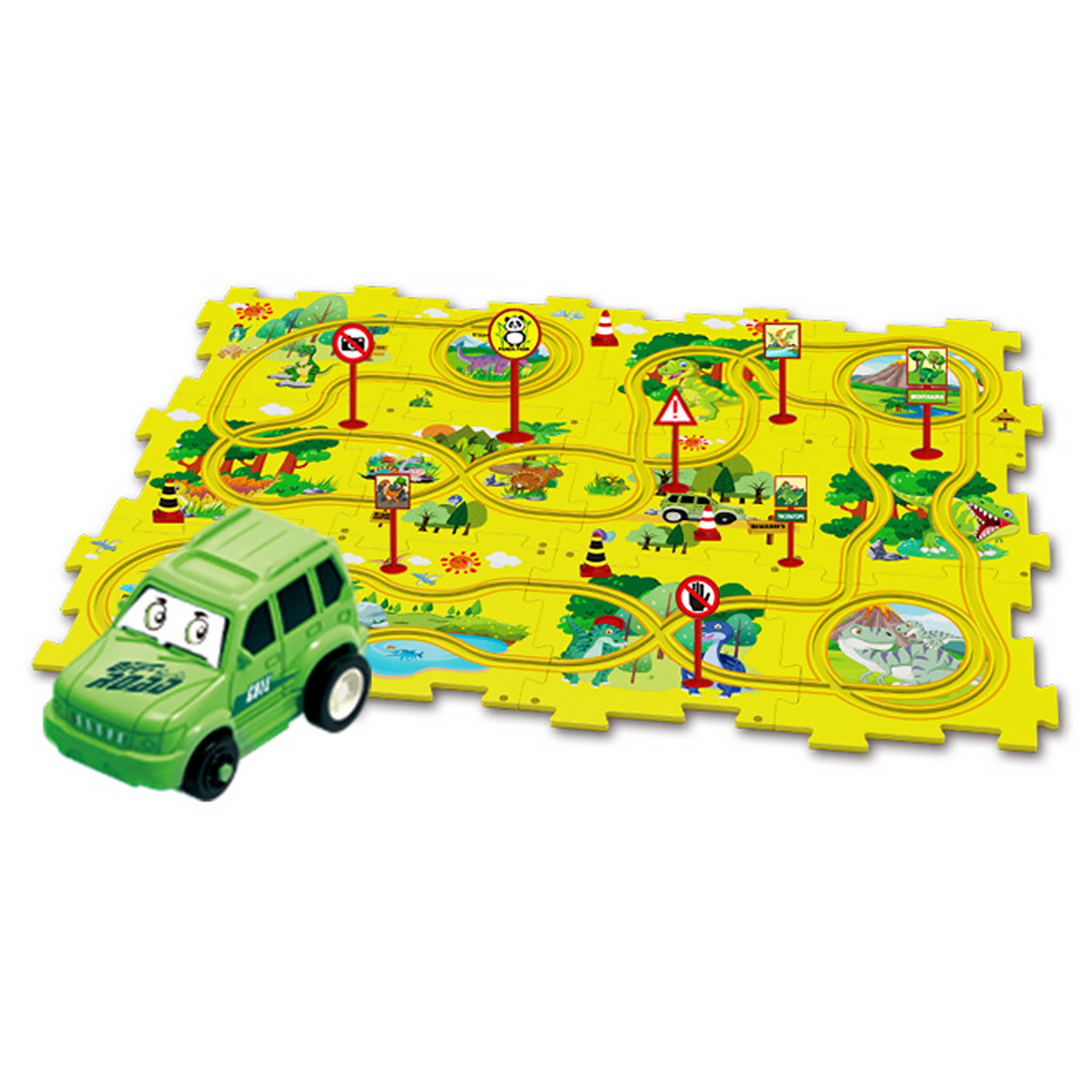 Развивающая игрушка-пазл SHT 1103A Dinosaur Park (25pcs) (Green)