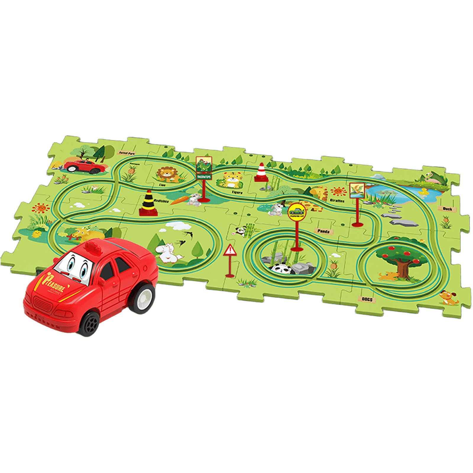 Развивающая игрушка-пазл SHT 1103B Forest Park (25pcs) (Green)