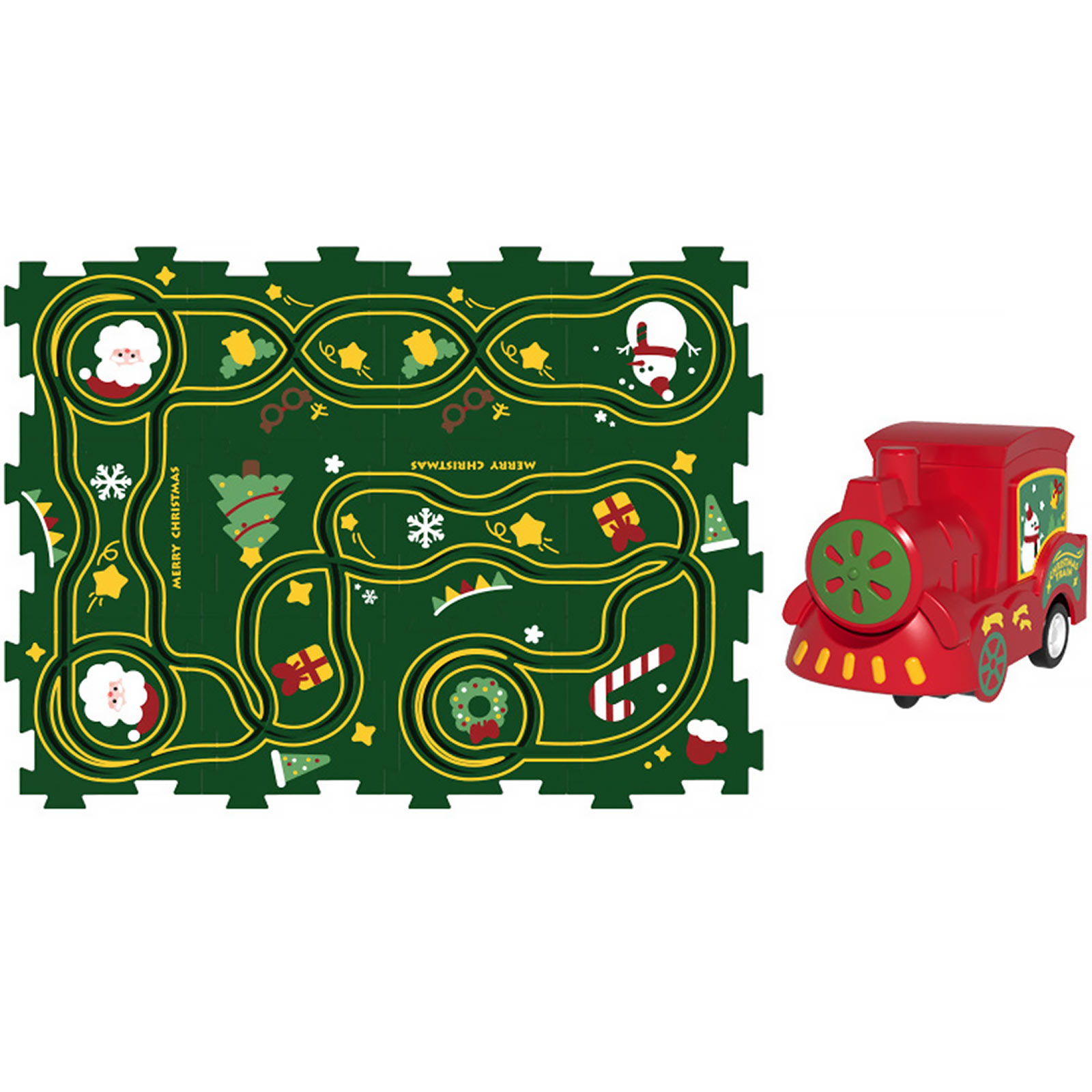 Развивающая игрушка-пазл SHT XDL588-19 Merry Christmas (13pcs) (Green)
