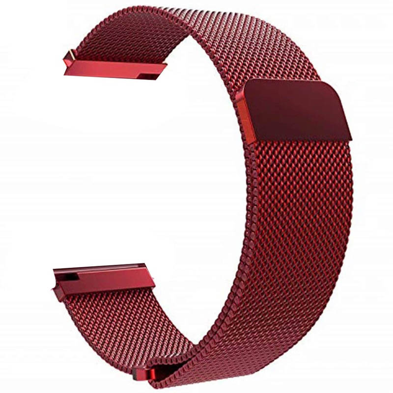 Ремешок Milanese Loop для Xiaomi Amazfit / Samsung 20 mm (Red)