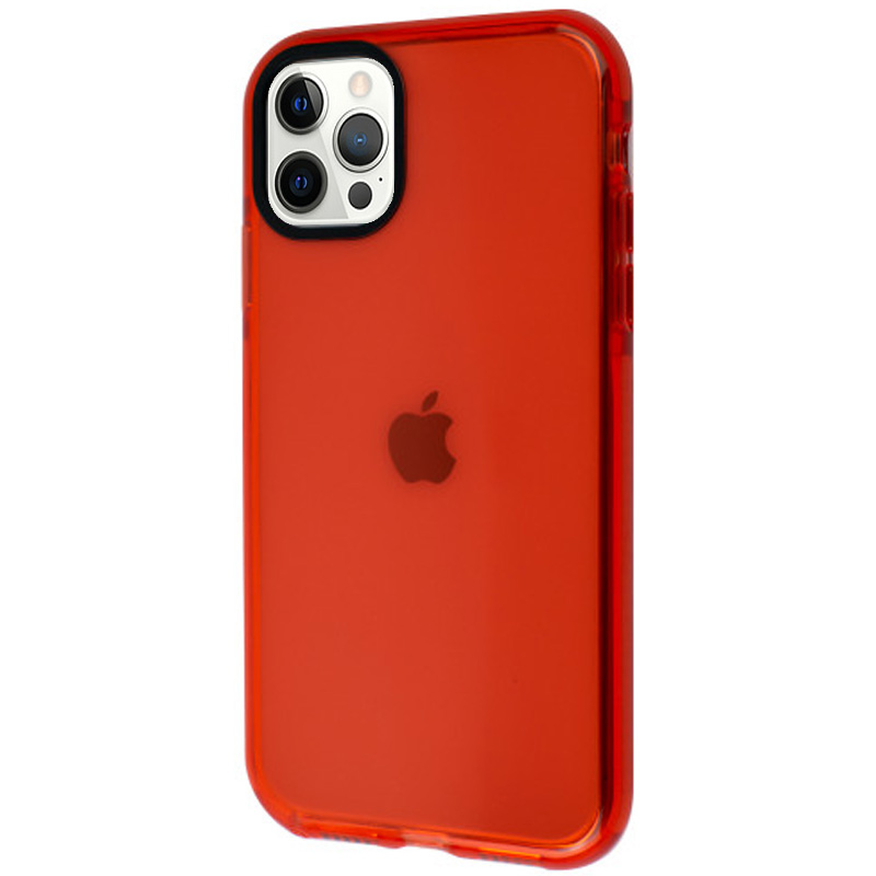 TPU чехол Color Clear для Apple iPhone 12 Pro / 12 (6.1") (Red)