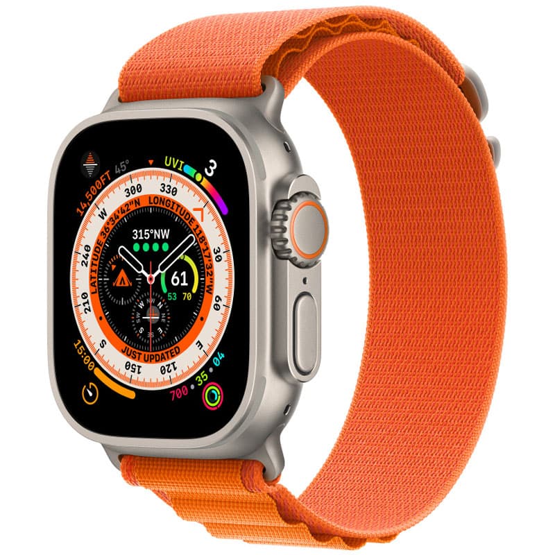 Ремешок Alpine Loop для Apple watch 42mm/44mm/45mm/49mm (m/l) (Оранжевый / Orange)