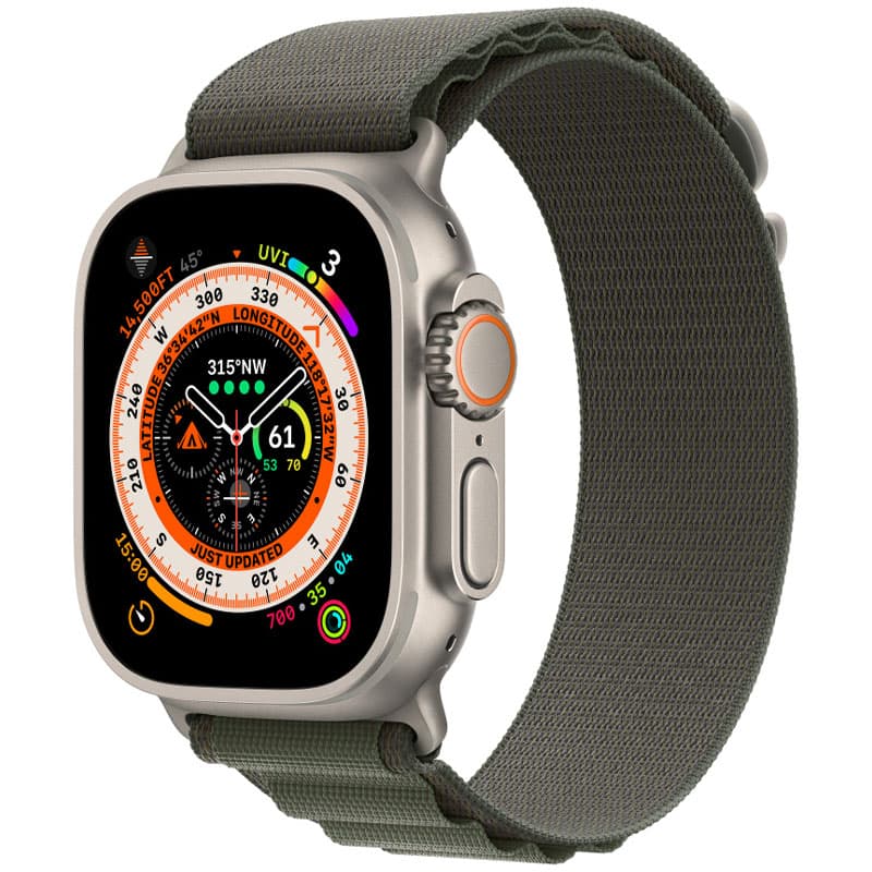 Ремешок Alpine Loop для Apple watch 42mm/44mm/45mm/49mm (m/l) (Зеленый / Green)