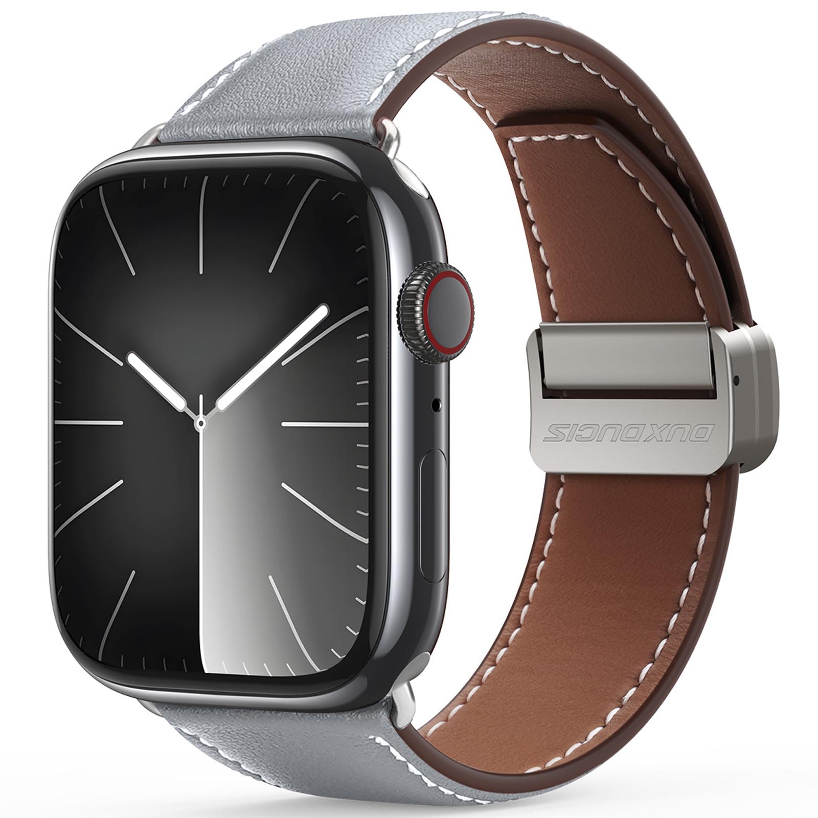 Ремінець Dux Ducis Genuine Leather для Apple Watch 38/40/41/42mm(ser.10) (Grey)