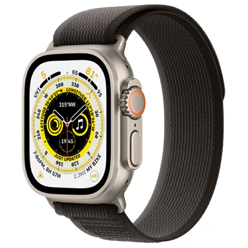 Ремешок Hoco WA14 Original series Apple watch (42/44/45/49mm) (Black with Gray)