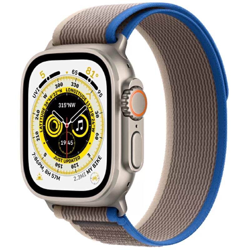 Ремешок Hoco WA14 Original series Apple watch (42/44/45/49mm) (Blue with Gray)