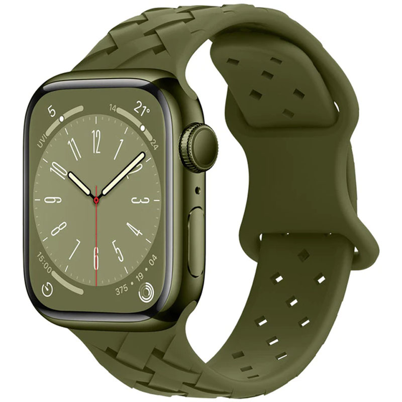 Ремінець Hoco WA16 Flexible series Apple watch (42/44/45/49mm) (Olive Green)