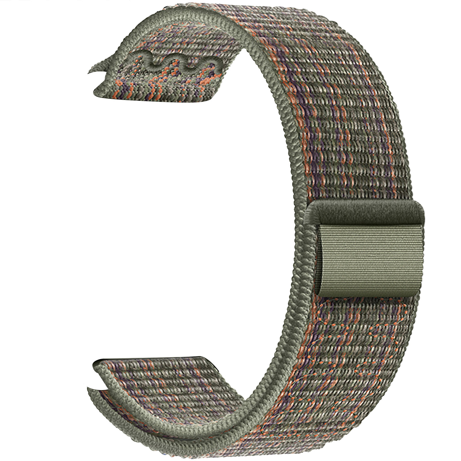 Ремешок Hoco WA25 Original series nylon strap для Apple watch 42(ser.1-3)/44/45/49mm (Dark Green with Orange)