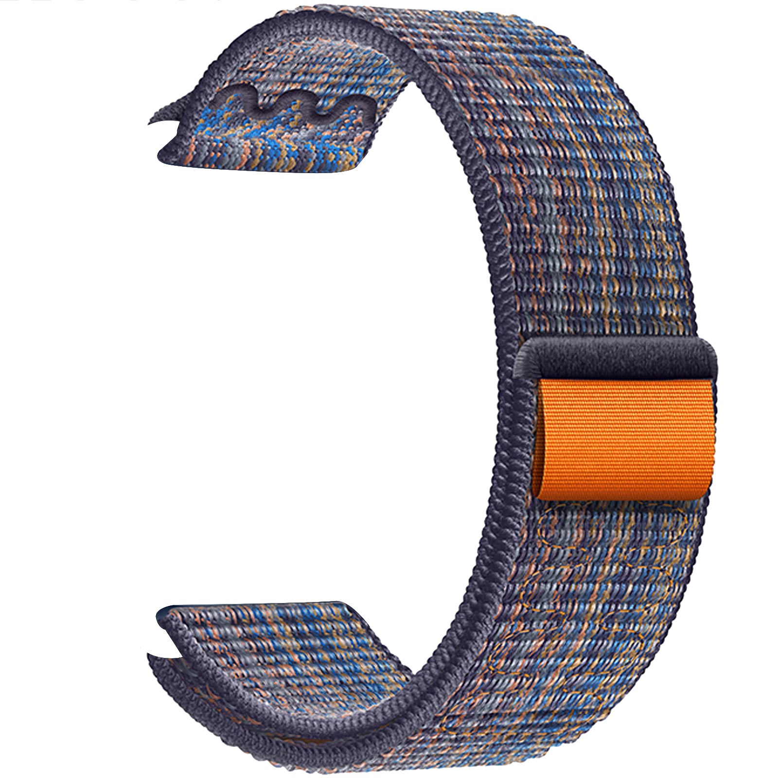 Ремешок Hoco WA25 Original series nylon strap для Apple watch 42(ser.1-3)/44/45/49mm (Dynamic Royal Blue with Orange)