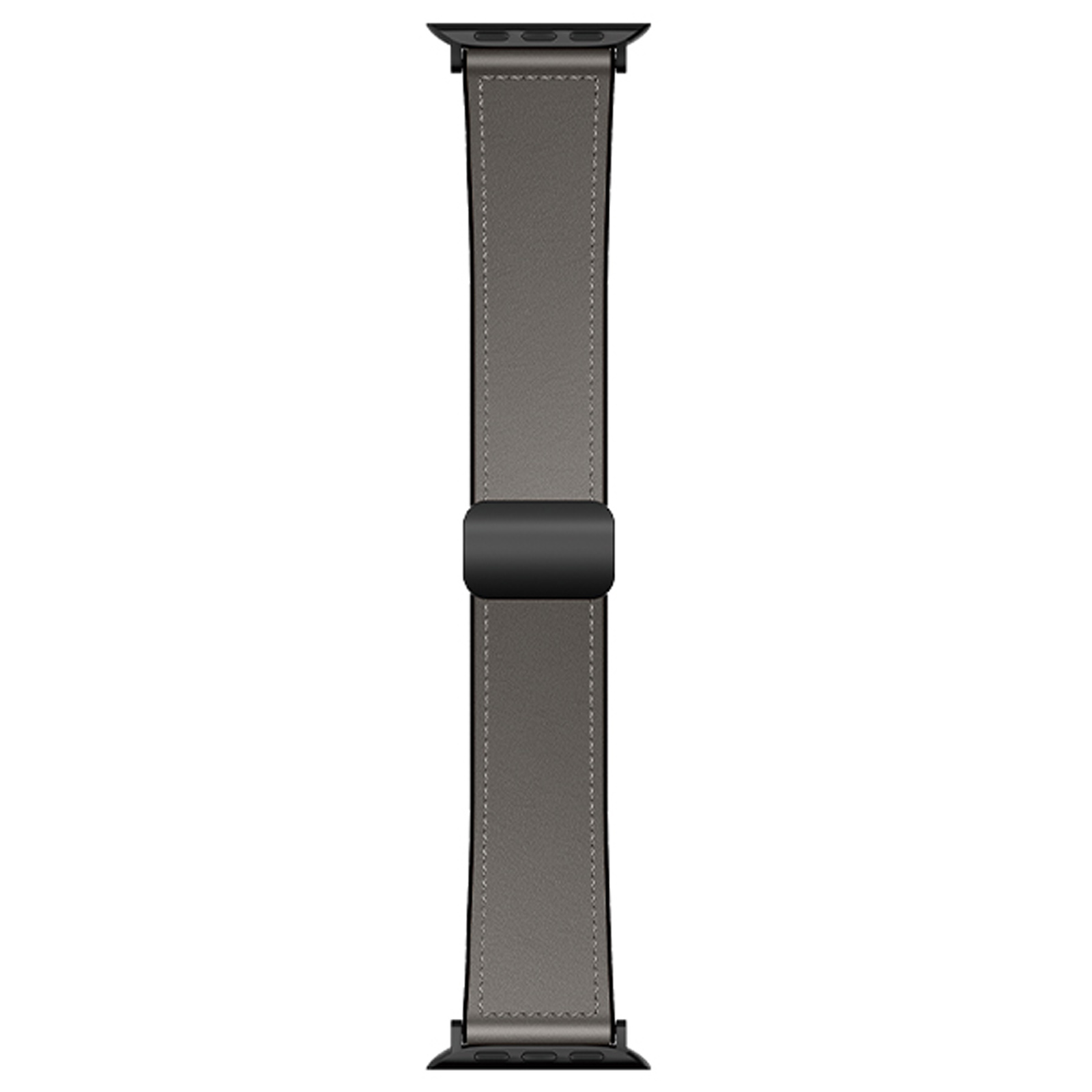 Ремешок Hoco WA34 Basic magnetic buckle silicone leather strap для Apple watch 38/40/41/42mm (Dark Gray)