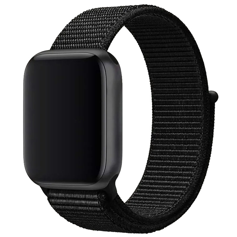 Ремінець Nylon для Apple watch 38mm/40mm (Чорний / Black)