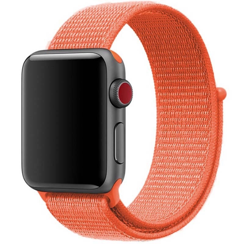 Ремешок Nylon для Apple watch 42mm/44mm/45mm/49mm (Оранжевый / Orange)