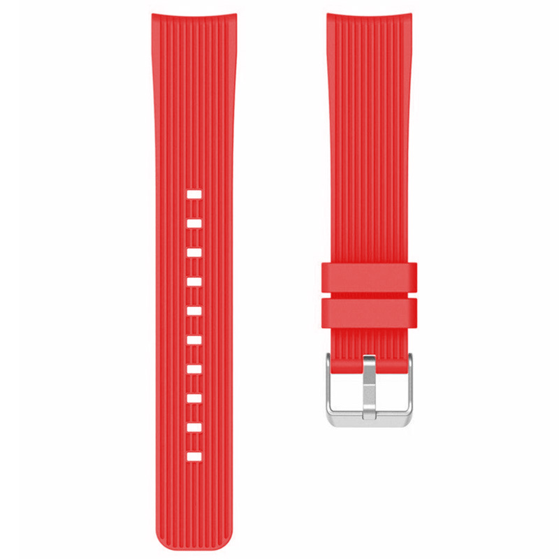 Ремінець Silicone Stripe для Xiaomi Amazfit/Samsung 20 mm (Червоний / Red)