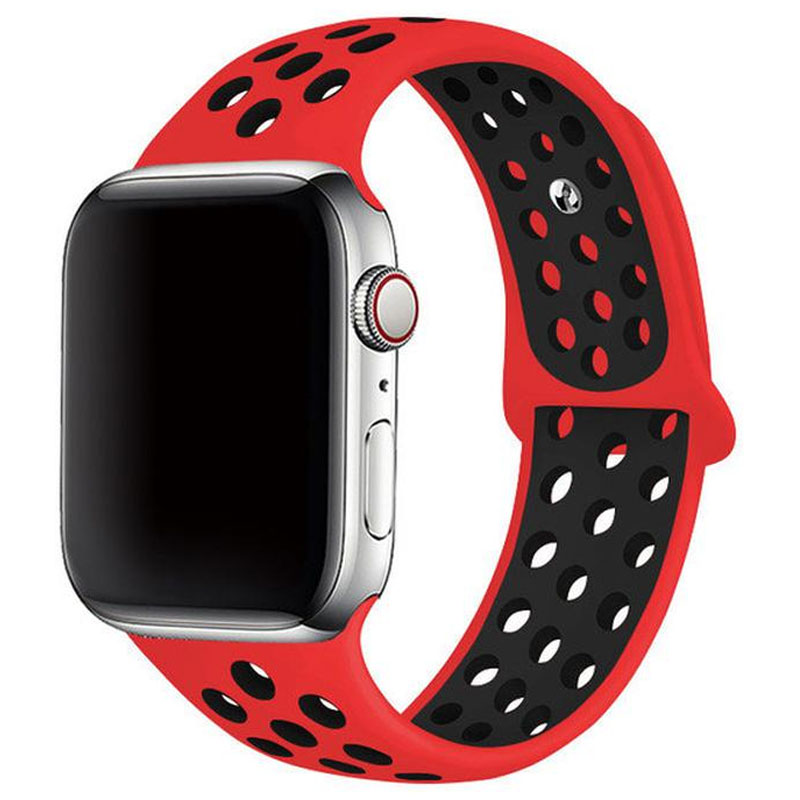 Силиконовый ремешок Sport+ для Apple watch 38mm / 40mm (red/black)