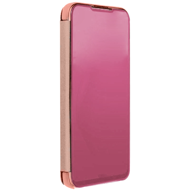 Чехол-книжка Clear View Standing Cover для Xiaomi Redmi Note 9s / Note 9 Pro / Note 9 Pro Max (Rose Gold)