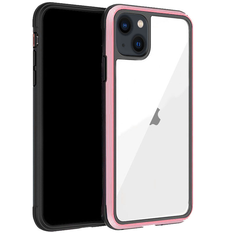 Чехол PC+TPU+Metal K-DOO Ares для Apple iPhone 13 (6.1") (Розовый)