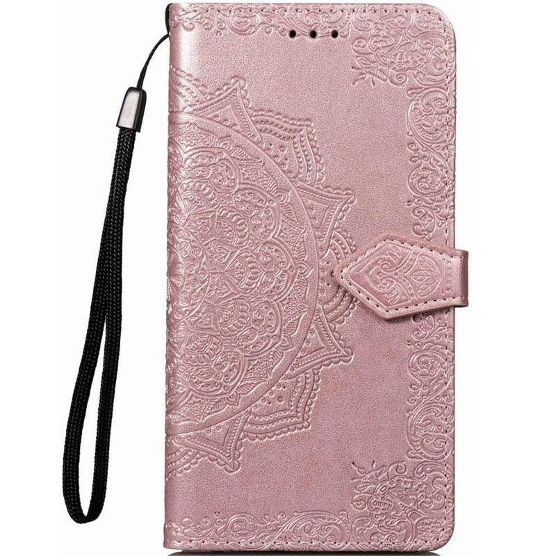 Кожаный чехол (книжка) Art Case с визитницей для Samsung J600F Galaxy J6 (2018) (Розовый)
