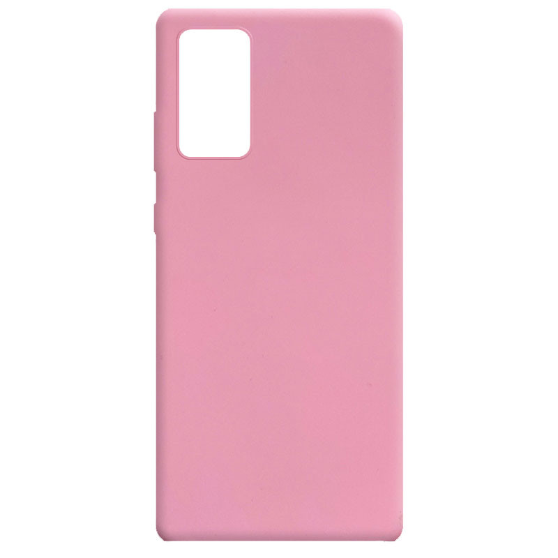 Силиконовый чехол Candy для Samsung Galaxy Note 20 (Розовый)