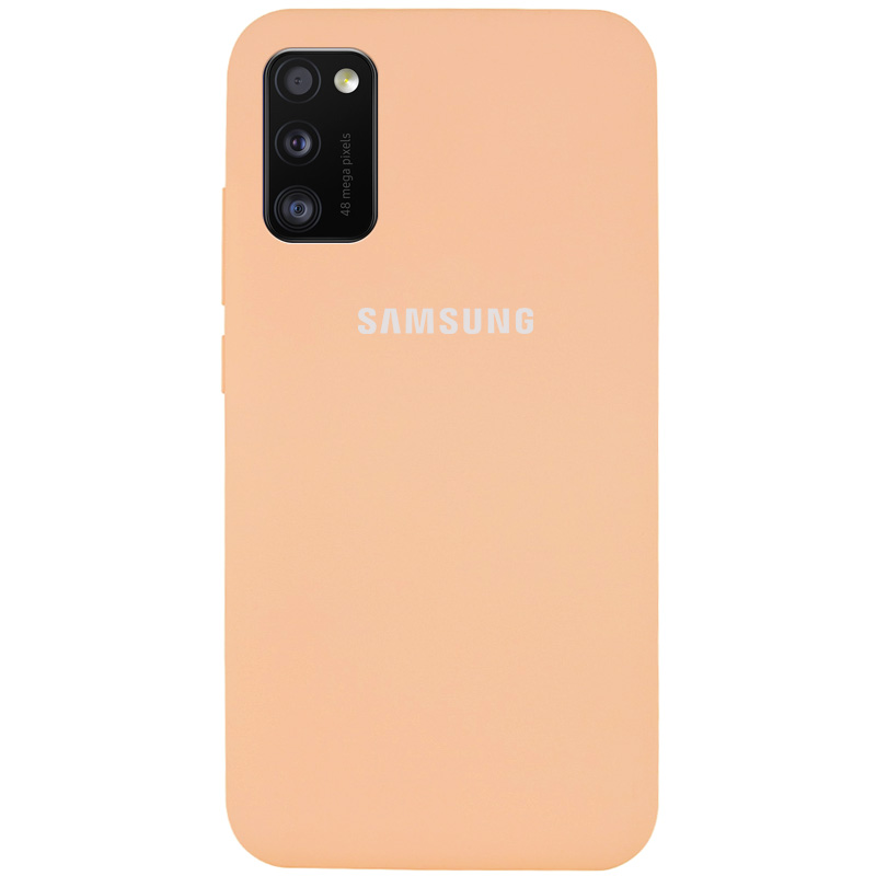 Чохол Silicone Cover Full Protective (AA) для Samsung Galaxy A41 (Рожевий / Light Flamingo)