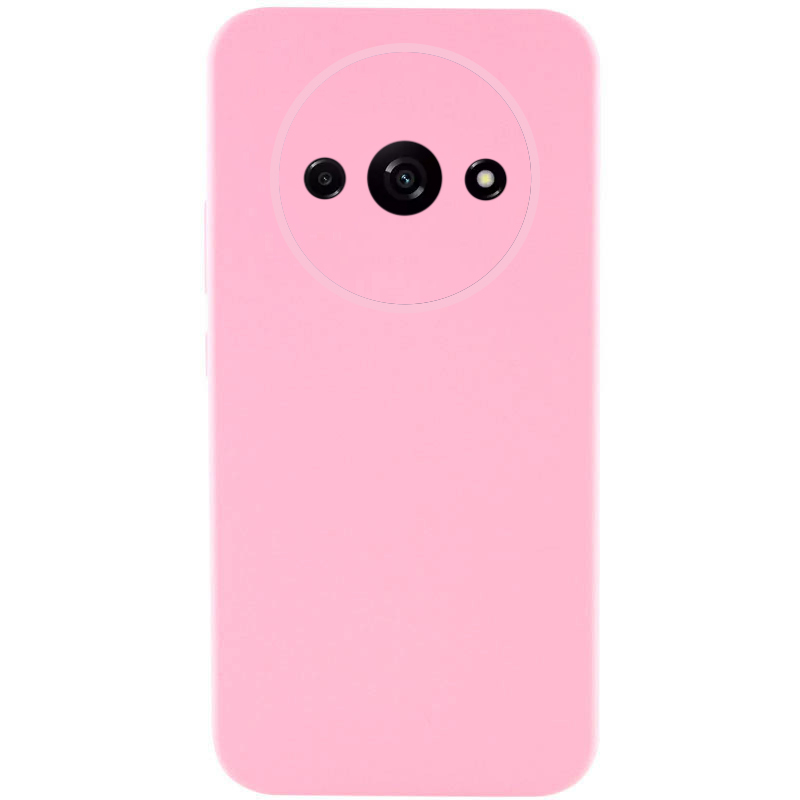 Чохол Silicone Cover Lakshmi Full Camera (AAA) для Xiaomi Redmi 13C (Рожевий / Light pink)