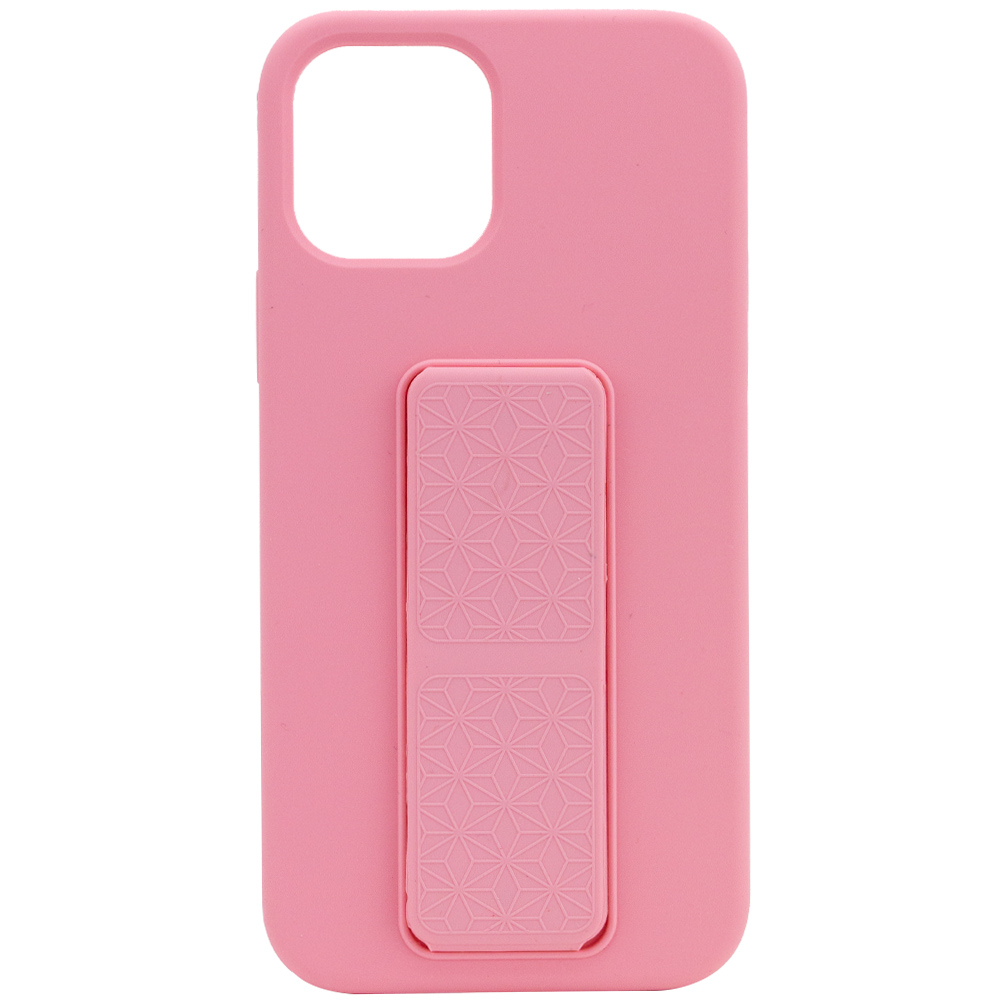 Чехол Silicone Case Hand Holder для Apple iPhone 12 Pro Max (6.7") (Розовый / Pink)