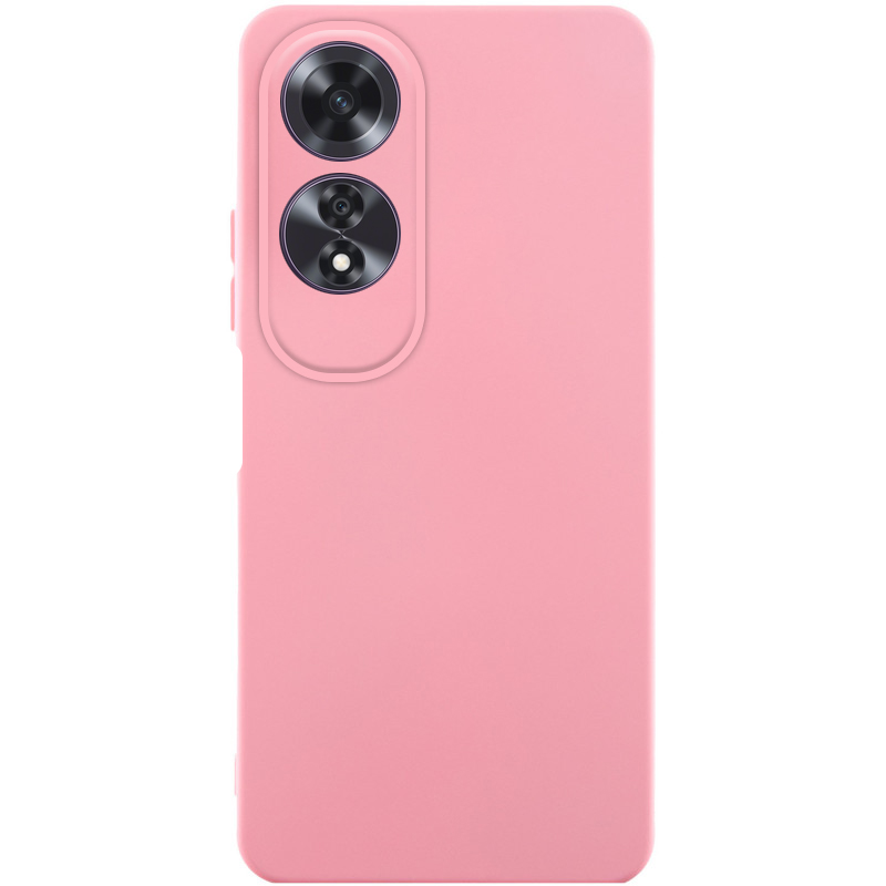 Чехол TPU GETMAN Liquid Silk Full Camera для Oppo A60 4G (Розовый / Pink)