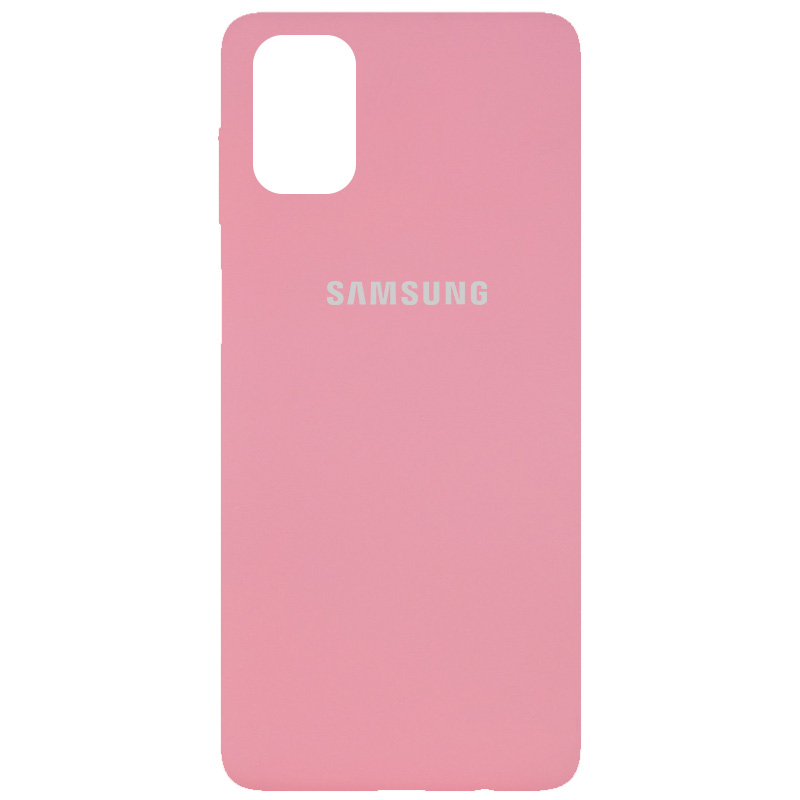 Чехол Silicone Cover Full Protective (AA) для Samsung Galaxy M51 (Розовый / Pink)