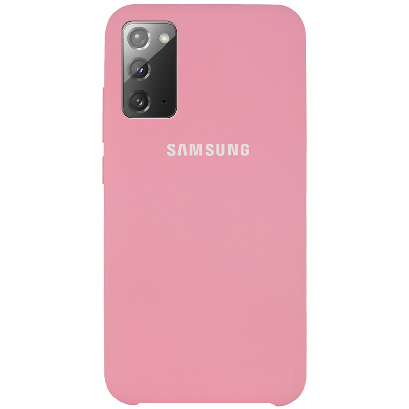 Чехол Silicone Cover (AAA) для Samsung Galaxy Note 20 (Розовый / Pink)
