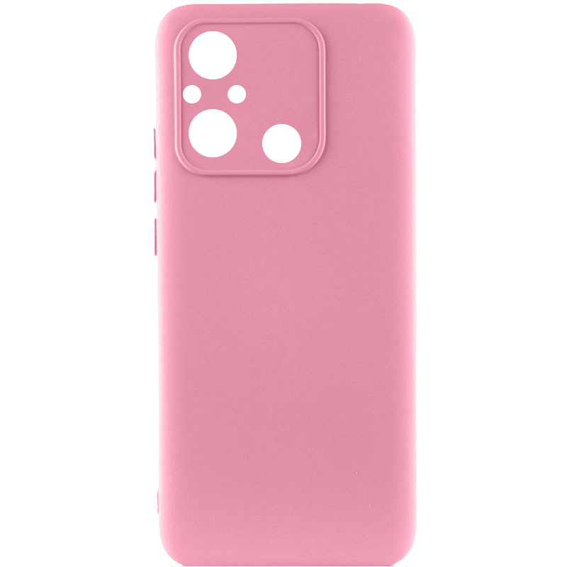 Чехол Silicone Cover Lakshmi Full Camera (AA) для Xiaomi Redmi 12C / Poco C55 (Розовый / Pink)