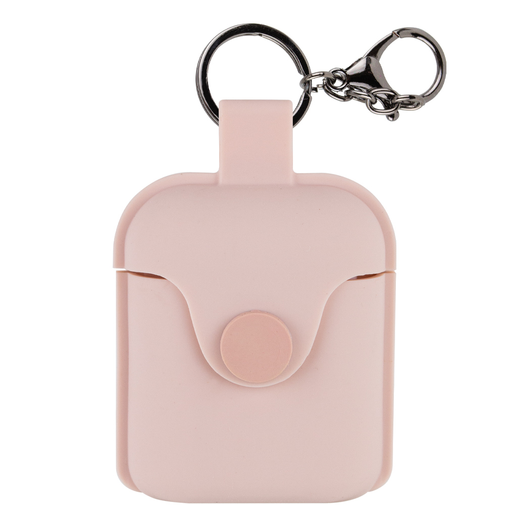 Силіконовий футляр на магніті для навушників AirPods 1/2 (Рожевий / Pink Sand)